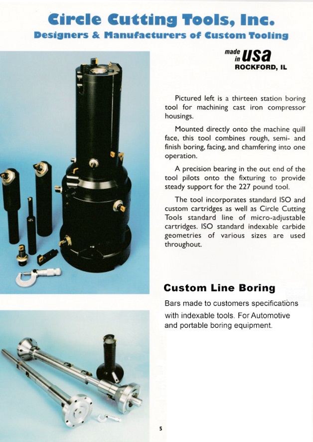 Boring Bars, Boring Rings, Boring Ring Adapters and Custom Special Tooling