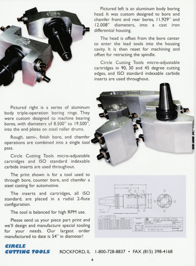 Boring Bars, Boring Rings, Boring Ring Adapters and Custom Special Tooling